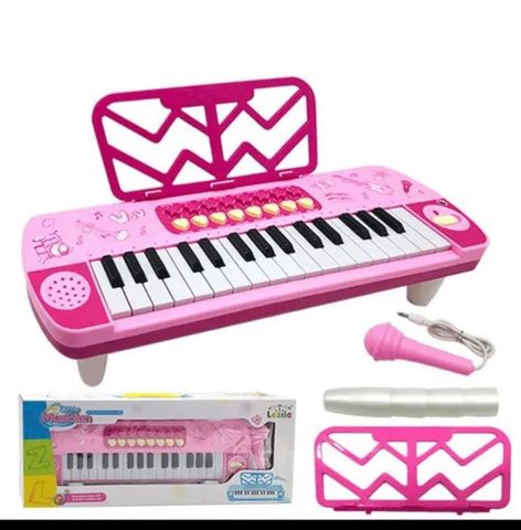 Đàn Piano Đồ Chơi Lezile 3206 Có Micro, Đèn Và Nhạc - Đồ Chơi Giáo Dục Phát Triển Âm Nhạc Cho Trẻ Em, Màu Sắc Ngẫu Nhiên